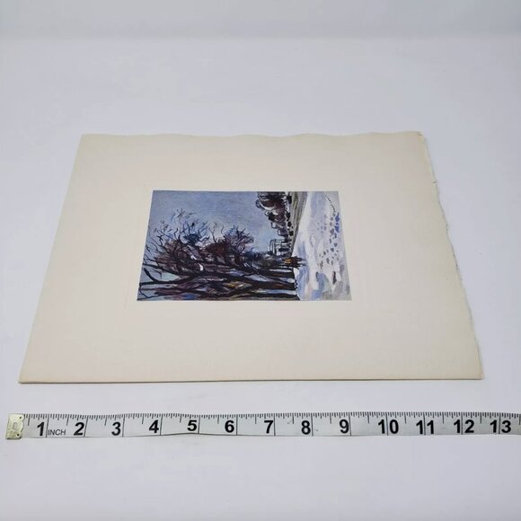 Extra Large Vintage Christmas Greeting Card Unused W/ Envelope Avenue Du Bois - Picture 8 of 8